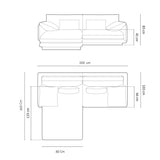 Sofá Vernovo Café 170x83cm De Cuatro Puestos con Apoya Brazos - SOFAS Y POLTRONAS | Bylmo