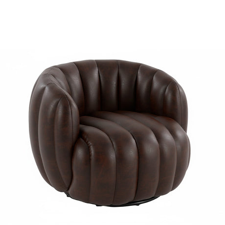 Silla Poltrona Amaranta Café Oscuro 70x55cm De Un Puesto con Apoya Brazos - SOFAS Y POLTRONAS | Bylmo