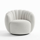 Silla Poltrona Gardenia Blanco Almendra 70x55cm De Un Puesto con Apoya Brazos - SOFAS Y POLTRONAS | Bylmo