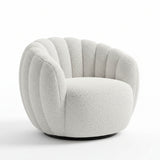 Silla Poltrona Gardenia Blanco Almendra 70x55cm De Un Puesto con Apoya Brazos - SOFAS Y POLTRONAS | Bylmo