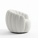 Silla Poltrona Gardenia Blanco Almendra 70x55cm De Un Puesto con Apoya Brazos - SOFAS Y POLTRONAS | Bylmo