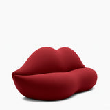 Sofá Bocca Ivory Rojo 180x95cm De Un Puesto sin Apoya Brazos - SOFAS Y POLTRONAS | Bylmo