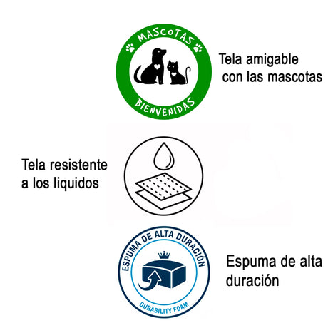 Sofá Altadena Beige Claro 121x67cm De Dos Puestos con Apoya Brazos - SOFAS Y POLTRONAS | Bylmo