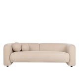 Sala Francia Beige Claro 230x79cm De Cuatro Puestos