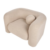 Sala Francia Beige Claro 230x79cm De Cuatro Puestos