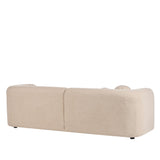 Sala Francia Beige Claro 230x79cm De Cuatro Puestos