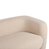 Sala Francia Beige Claro 230x79cm De Cuatro Puestos