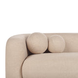Sala Francia Beige Claro 230x79cm De Cuatro Puestos