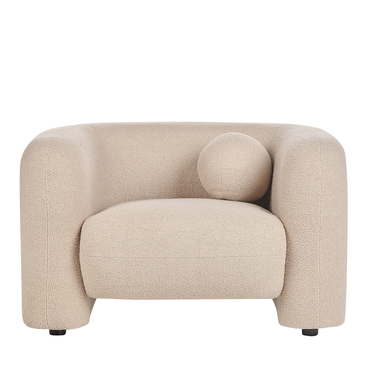 Sala Francia Beige Claro 230x79cm De Cuatro Puestos