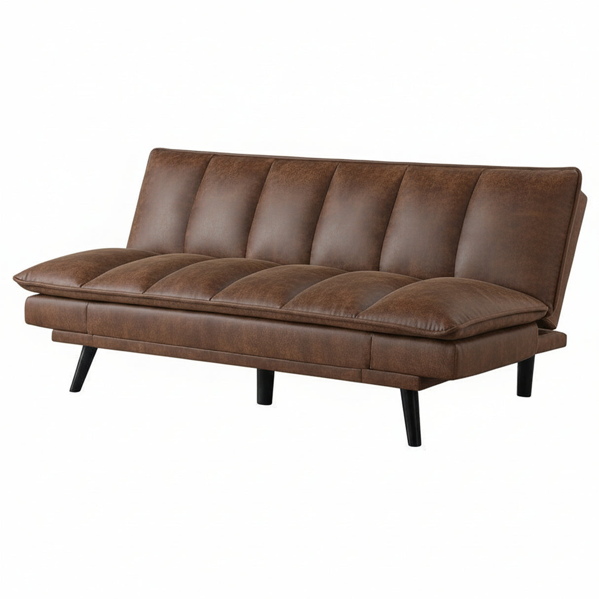 Sofá Cama Marron 180x69cm De Tres Puestos sin Apoya Brazos - SOFAS Y POLTRONAS | Bylmo