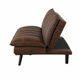 Sofá Cama Marron 180x69cm De Tres Puestos sin Apoya Brazos - SOFAS Y POLTRONAS | Bylmo