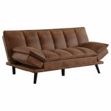 Sofá Cama Marron 180x69cm De Tres Puestos sin Apoya Brazos - SOFAS Y POLTRONAS | Bylmo