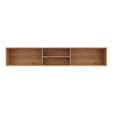 Repisa para TV Sali Duna 180x32cm Flotante para Tv Hasta 60" Pulgadas con Cuatro Compartimientos - MUEBLES DE TV | Bylmo