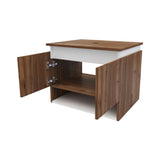 Mueble para Lavamanos Ben Gales y Blanco 60x48cm Flotente Individual sin Lavamanos con Un Cajón y Dos Puertas - MUEBLES PARA LAVAMANOS | Bylmo