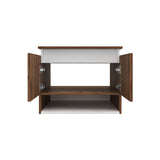 Mueble para Lavamanos Ben Gales y Blanco 60x48cm Flotente Individual sin Lavamanos con Un Cajón y Dos Puertas - MUEBLES PARA LAVAMANOS | Bylmo