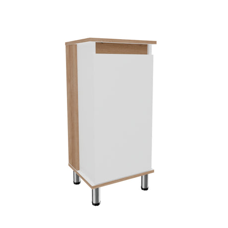 Mueble para Lavamanos Frank Duna y Blanco 35x76cm Individual sin Lavamanos con Un Cajón y Una Puerta - MUEBLES PARA LAVAMANOS | Bylmo