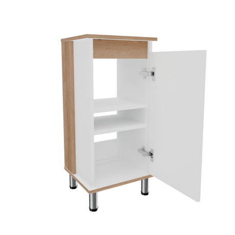 Mueble para Lavamanos Frank Duna y Blanco 35x76cm Individual sin Lavamanos con Un Cajón y Una Puerta - MUEBLES PARA LAVAMANOS | Bylmo