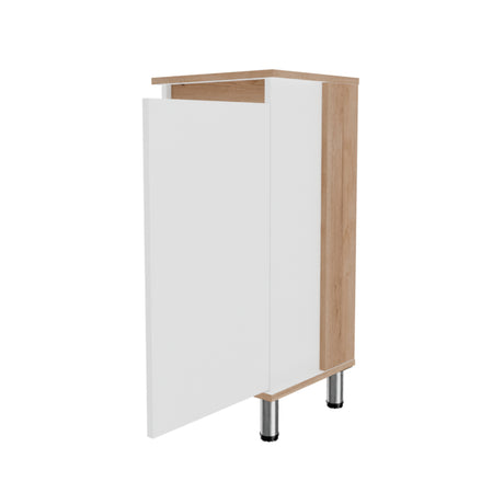 Mueble para Lavamanos Frank Duna y Blanco 35x76cm Individual sin Lavamanos con Un Cajón y Una Puerta - MUEBLES PARA LAVAMANOS | Bylmo