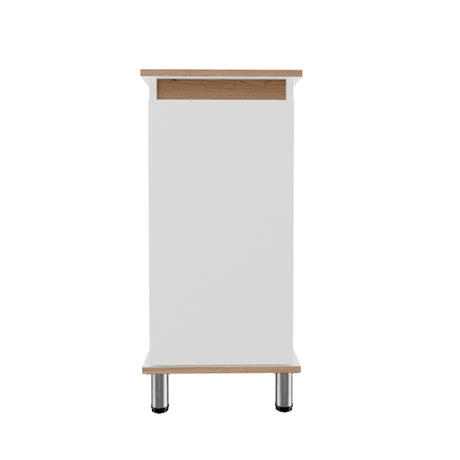 Mueble para Lavamanos Frank Duna y Blanco 35x76cm Individual sin Lavamanos con Un Cajón y Una Puerta - MUEBLES PARA LAVAMANOS | Bylmo