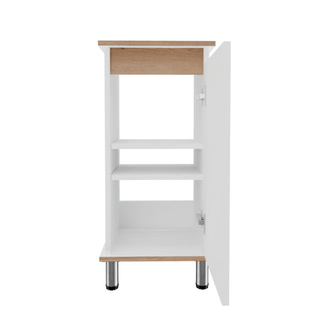 Mueble para Lavamanos Frank Duna y Blanco 35x76cm Individual sin Lavamanos con Un Cajón y Una Puerta - MUEBLES PARA LAVAMANOS | Bylmo