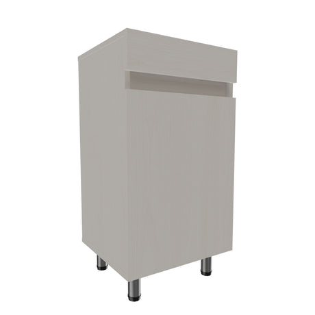 Mueble para Lavamanos Liam Niebla y Blanco 40x76cm Individual sin Lavamanos con Un Cajón y Una Puerta - MUEBLES PARA LAVAMANOS | Bylmo