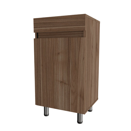Mueble para Lavamanos Liam Gales y Negro 40x76cm Individual sin Lavamanos con Un Cajón y Una Puerta - MUEBLES PARA LAVAMANOS | Bylmo