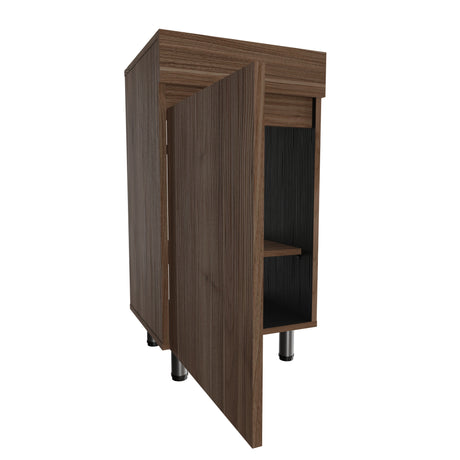 Mueble para Lavamanos Liam Gales y Negro 40x76cm Individual sin Lavamanos con Un Cajón y Una Puerta - MUEBLES PARA LAVAMANOS | Bylmo