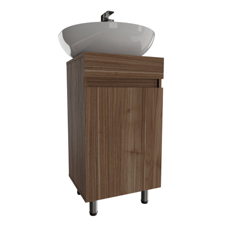 Mueble para Lavamanos Liam Gales y Negro 40x76cm Individual sin Lavamanos con Un Cajón y Una Puerta - MUEBLES PARA LAVAMANOS | Bylmo