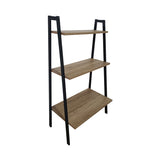 Estantería para Macetas Munich Madera Natural y Negro 52x100cm Escalera de Tres Niveles - BASES PARA MACETAS DE INTERIOR | Bylmo