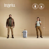 Barril Ahumador Basik Plateado 33x64cm Para 12 Libras con Termómetro y Control de Ventilación - BARRILES Y AHUMADORES | Bylmo