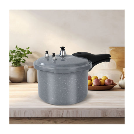 Olla a Presión Kalley Gris y Blanco 34.53x20.9cm de 4.2 Litros - OLLAS Y SARTENES | Bylmo