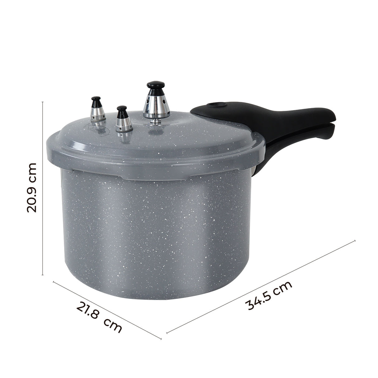 Olla a Presión Kalley Gris y Blanco 34.53x20.9cm de 4.2 Litros - OLLAS Y SARTENES | Bylmo
