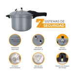 Olla a Presión Kalley Gris y Blanco 40x23cm de 6 Litros - OLLAS Y SARTENES | Bylmo