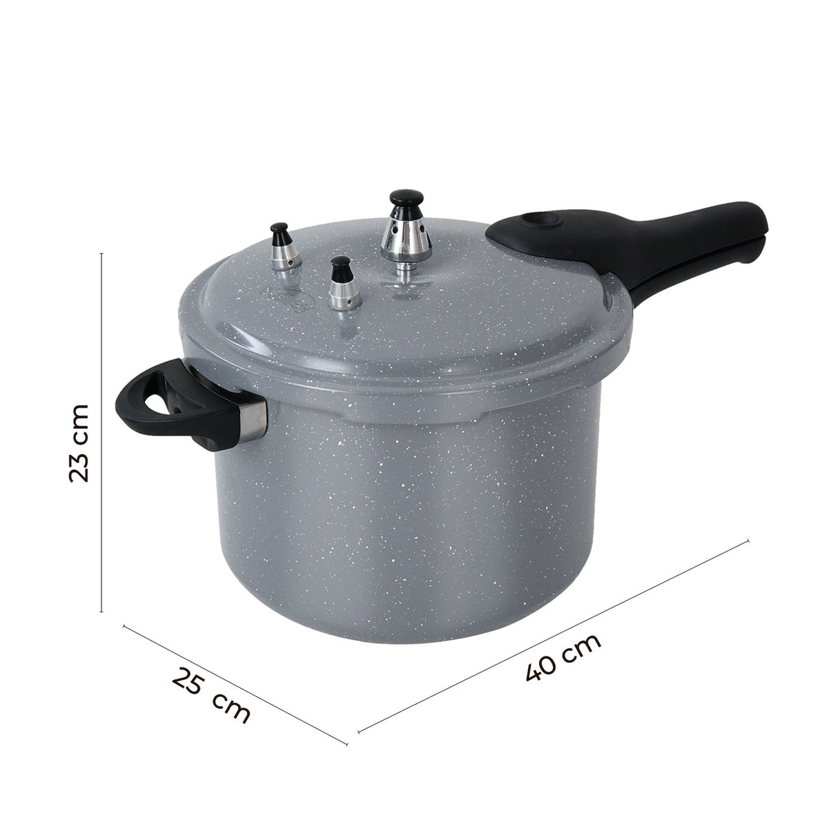 Olla a Presión Kalley Gris y Blanco 40x23cm de 6 Litros - OLLAS Y SARTENES | Bylmo