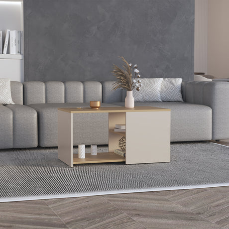 Mesa de Centro Adel Capri y Fresno 80.1x42.1cm Rectangular - MESAS DE CENTRO | Bylmo