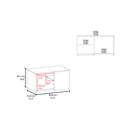 Mesa de Centro Adel Capri y Fresno 80.1x42.1cm Rectangular - MESAS DE CENTRO | Bylmo