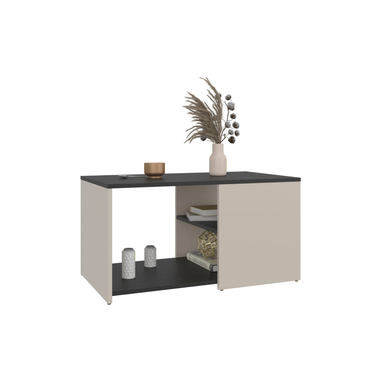 Mesa de Centro Adel Capri y Wengue 80.1x42.1cm Rectangular - MESAS DE CENTRO | Bylmo