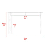 Mesa de Comedor Portofino Onix 120x75.6cm Cuadrado de Cuatro Puestos sin Sillas - COMEDORES | Bylmo