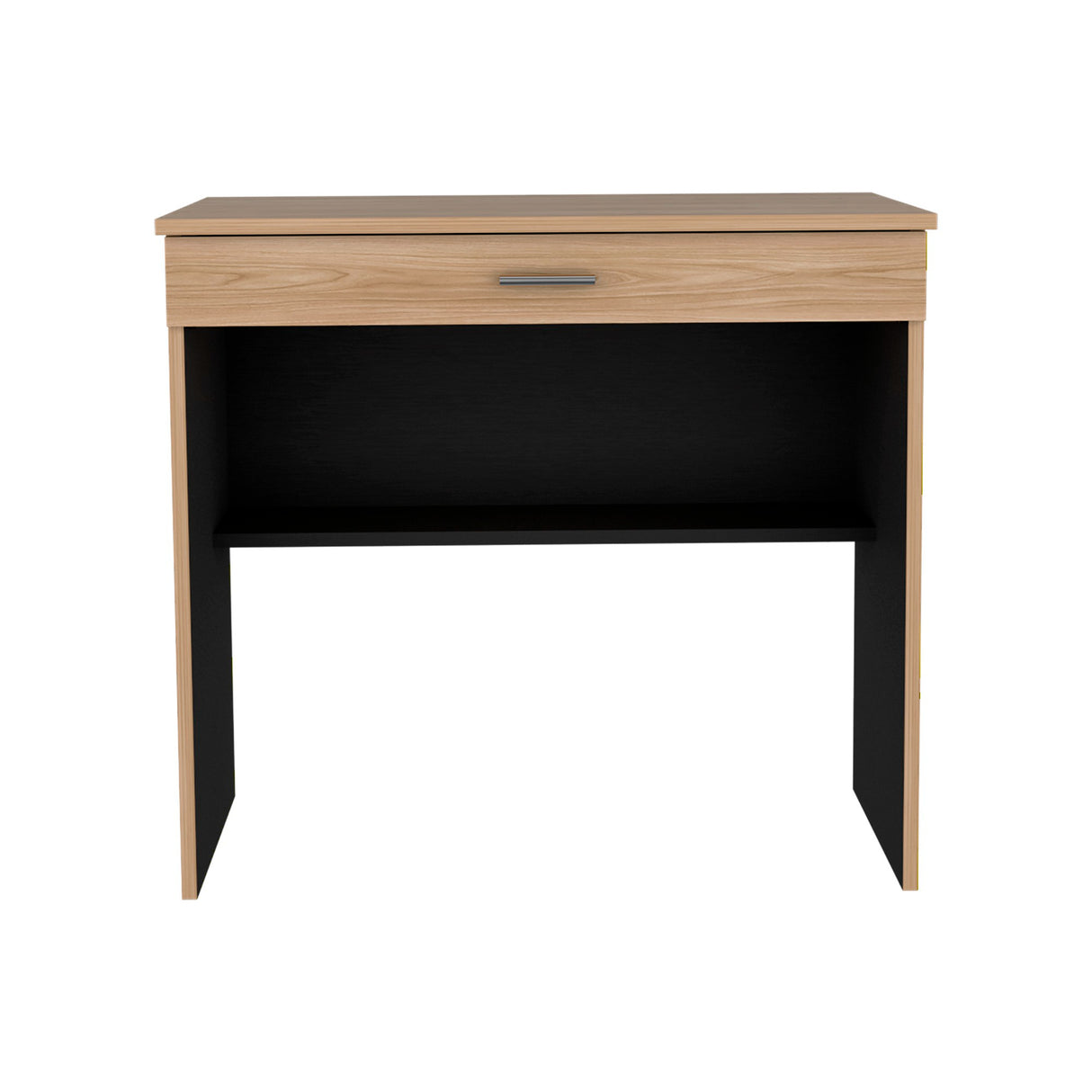 Escritorio Fresno y Wengue 80x73.6cm con Un Cajón - ESCRITORIOS | Bylmo