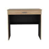 Escritorio Fresno y Wengue 80x73.6cm con Un Cajón - ESCRITORIOS | Bylmo