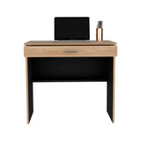 Escritorio Fresno y Wengue 80x73.6cm con Un Cajón - ESCRITORIOS | Bylmo