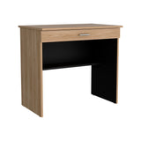 Escritorio Fresno y Wengue 80x73.6cm con Un Cajón - ESCRITORIOS | Bylmo