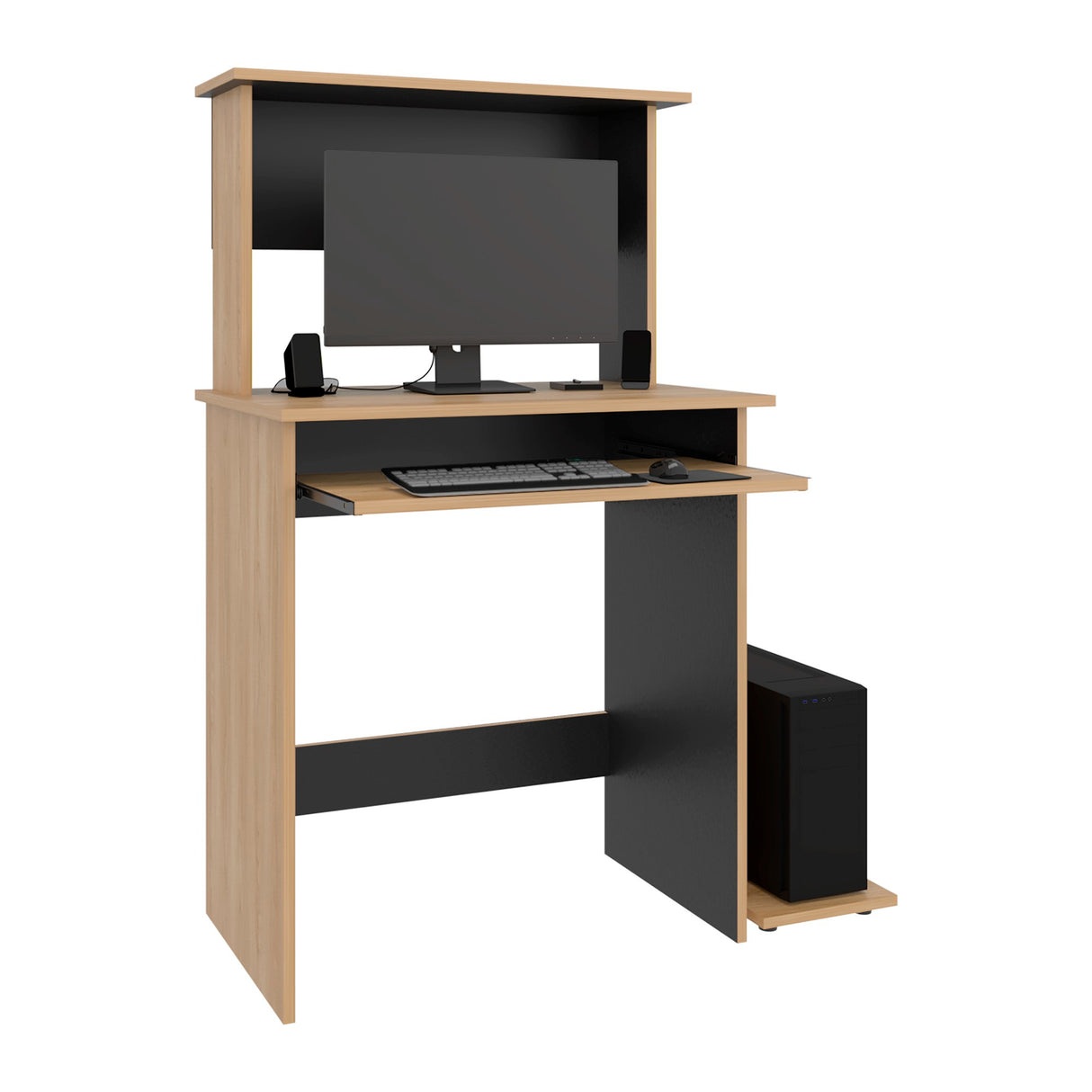 Centro de Computo Fresno y Wengue 69.1x119cm sin Cajones - ESCRITORIOS | Bylmo