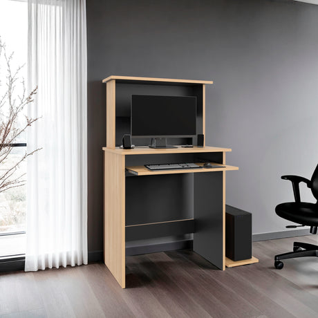 Centro de Computo Fresno y Wengue 69.1x119cm sin Cajones - ESCRITORIOS | Bylmo