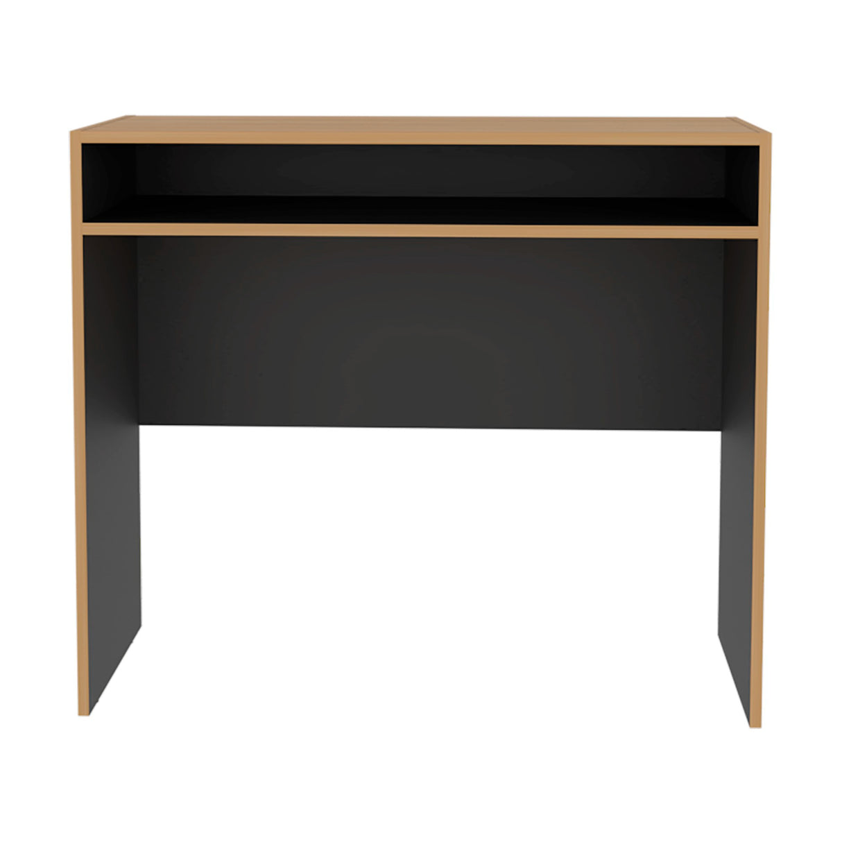 Escritorio Stella Fresno y Wengue 89.2x77cm sin Cajones - ESCRITORIOS | Bylmo