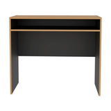 Escritorio Stella Fresno y Wengue 89.2x77cm sin Cajones - ESCRITORIOS | Bylmo