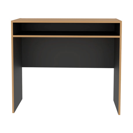 Escritorio Stella Fresno y Wengue 89.2x77cm sin Cajones - ESCRITORIOS | Bylmo