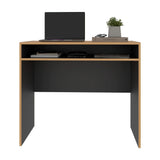 Escritorio Stella Fresno y Wengue 89.2x77cm sin Cajones - ESCRITORIOS | Bylmo