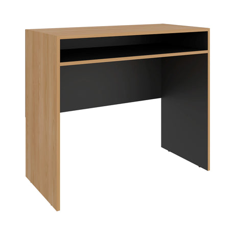 Escritorio Stella Fresno y Wengue 89.2x77cm sin Cajones - ESCRITORIOS | Bylmo