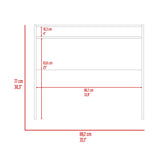 Escritorio Stella Fresno y Wengue 89.2x77cm sin Cajones - ESCRITORIOS | Bylmo